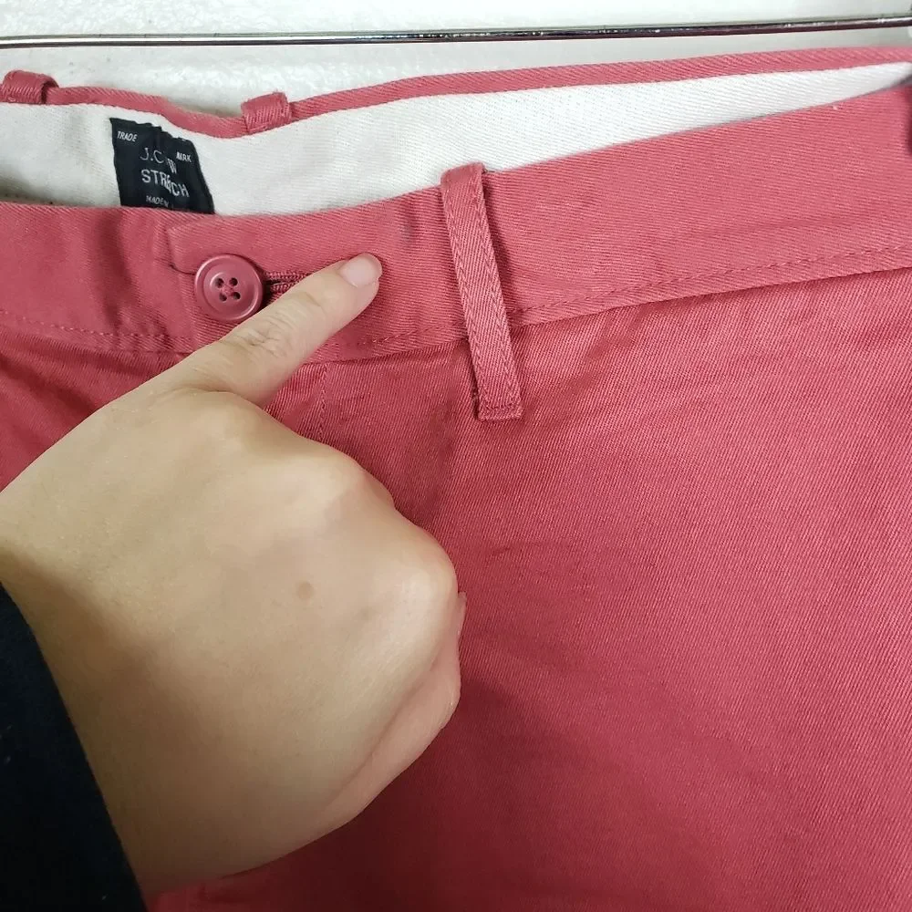 Men's J. Crew Casual Stretch Ankle Chino Pants Size 34X30